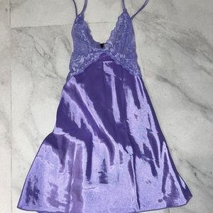 Silk + Lace Mini Dress